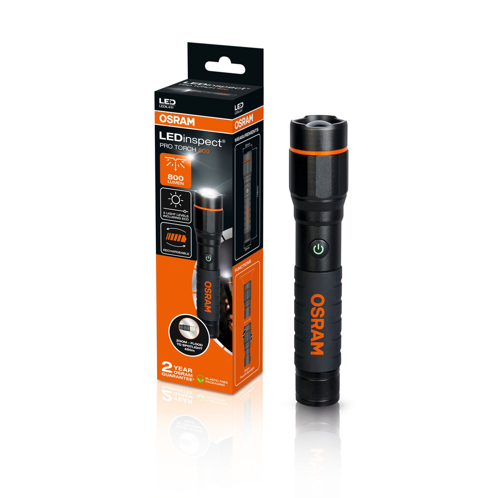 Osram Taschenlampe LEDinspect PRO TORCH 800