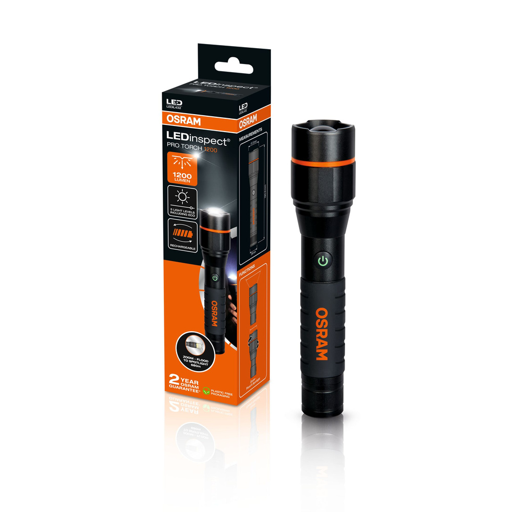 Osram Taschenlampe LEDinspect PRO TORCH 1200