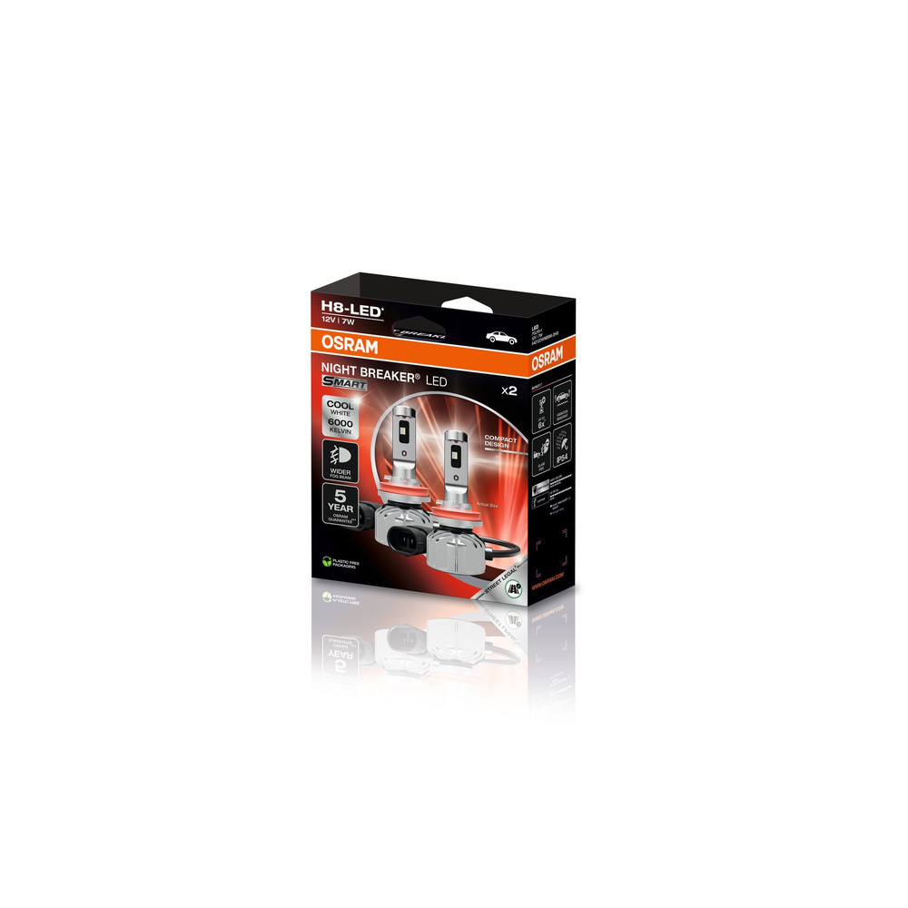 Osram LED-Nachrüstlampe NIGHT BREAKER LED SMART H8 