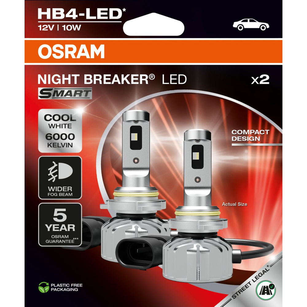 Osram LED-Nachrüstlampe NIGHT BREAKER LED SMART HB4