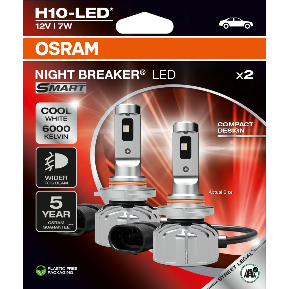 Osram LED-Nachrüstlampe NIGHT BREAKER LED SMART H10