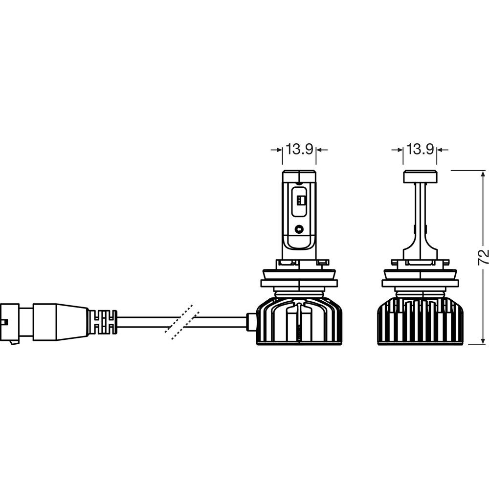 Osram LED-Nachrüstlampe NIGHT BREAKER LED SMART H16