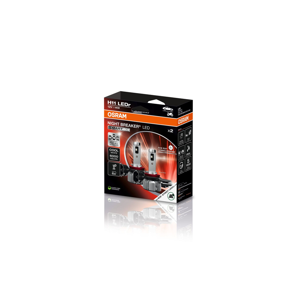 Osram LED-Nachrüstlampe NIGHT BREAKER LED SMART ECE H11