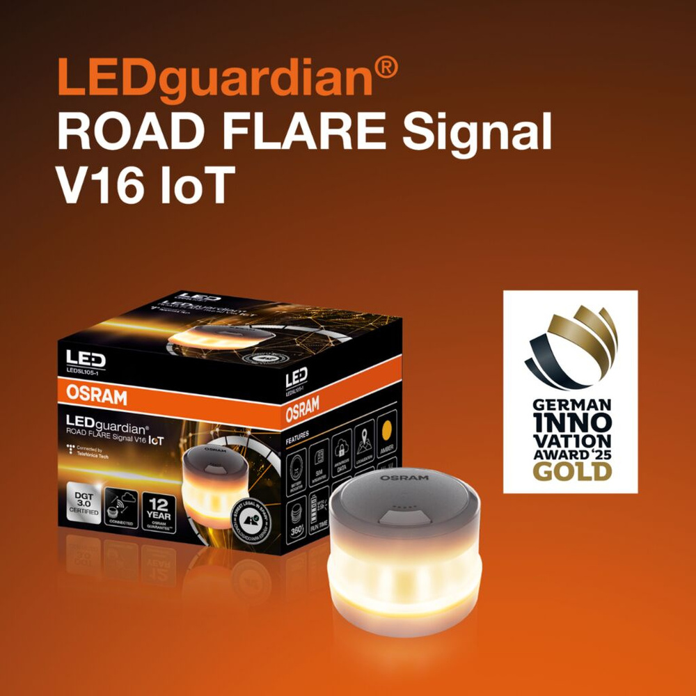 Osram Signalleuchte, LEDguardian ROAD FLARE Signal V16 IoT  