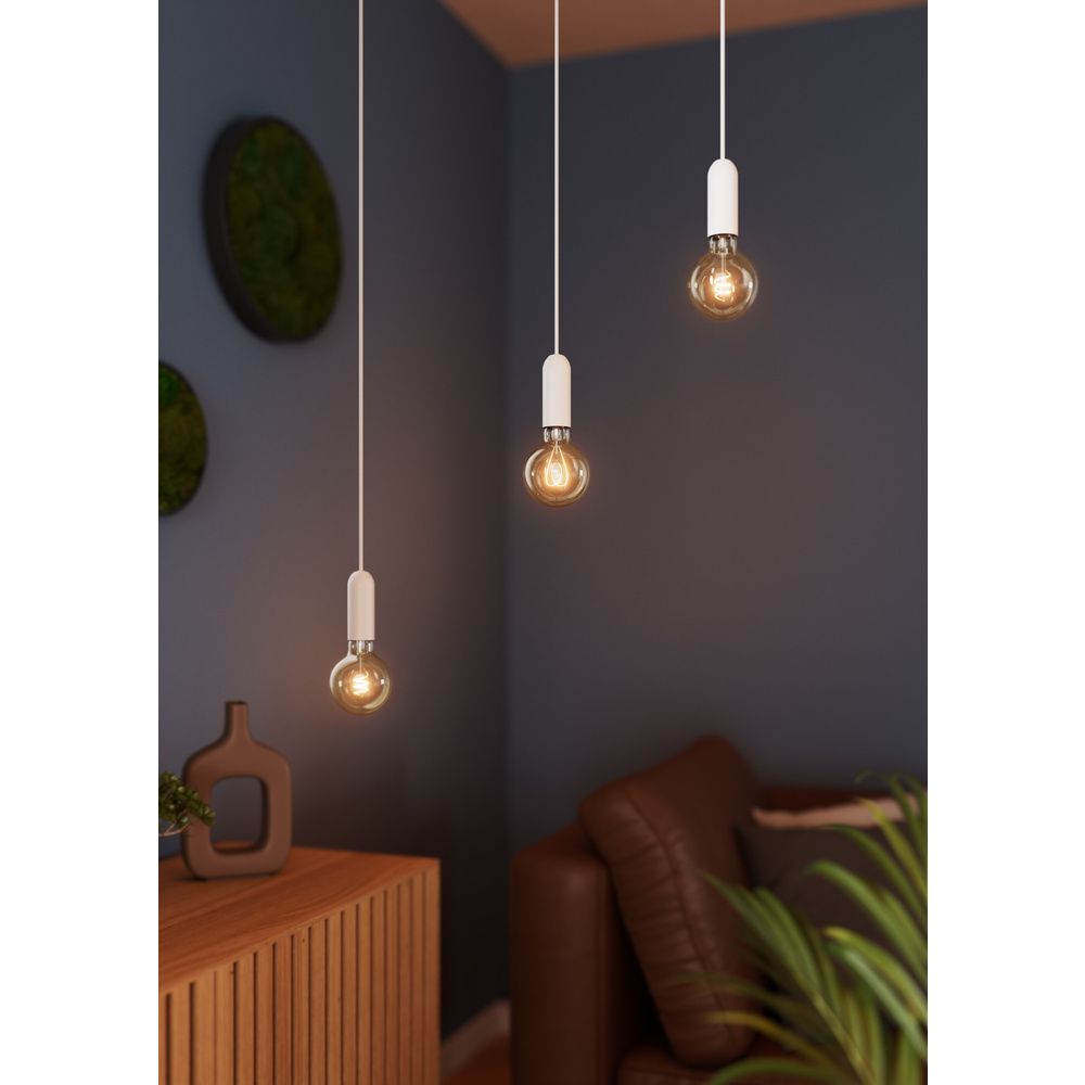 OSRAM Vintage 1906® Pendelleuchte ROUND,  E27, weiß
