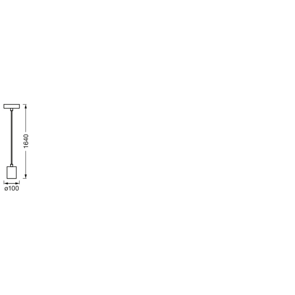 OSRAM Vintage 1906® Pendelleuchte ROUND,  E27, schwarz
