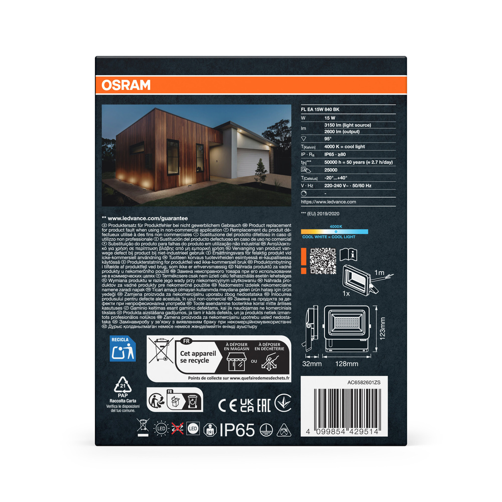 Osram Flutlicht, 15W, IP65, Grau