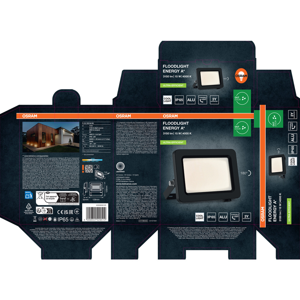 Osram Flutlicht, 15W, IP65, Grau