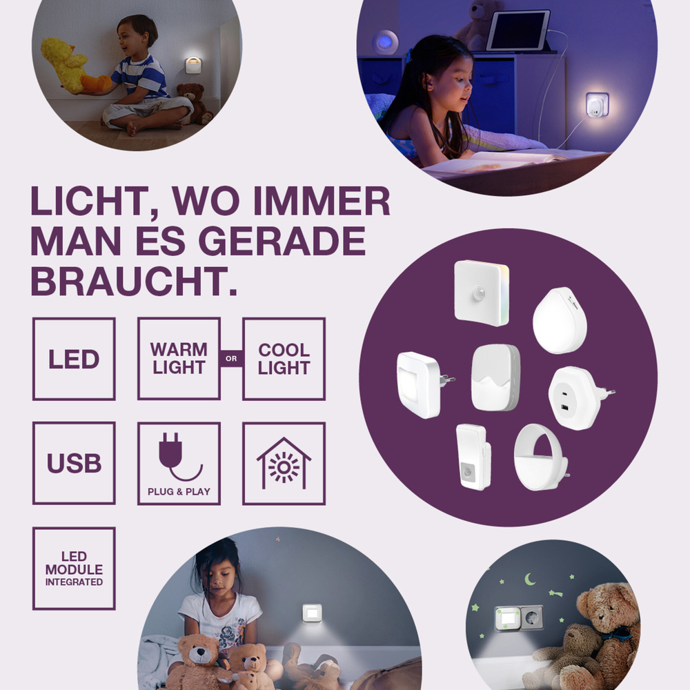 Osram Nachtlicht, Batteriebetrieben, weiß