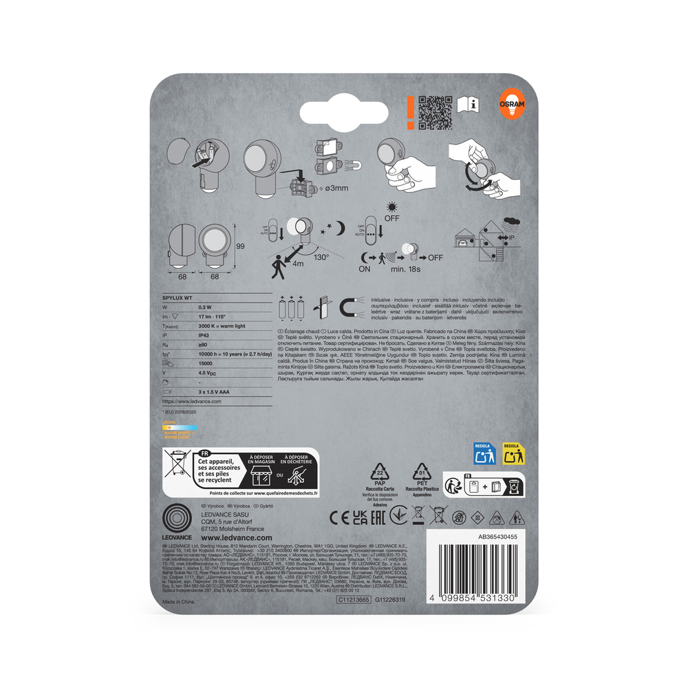 Osram Nachtlicht, Batteriebetrieben, weiß
