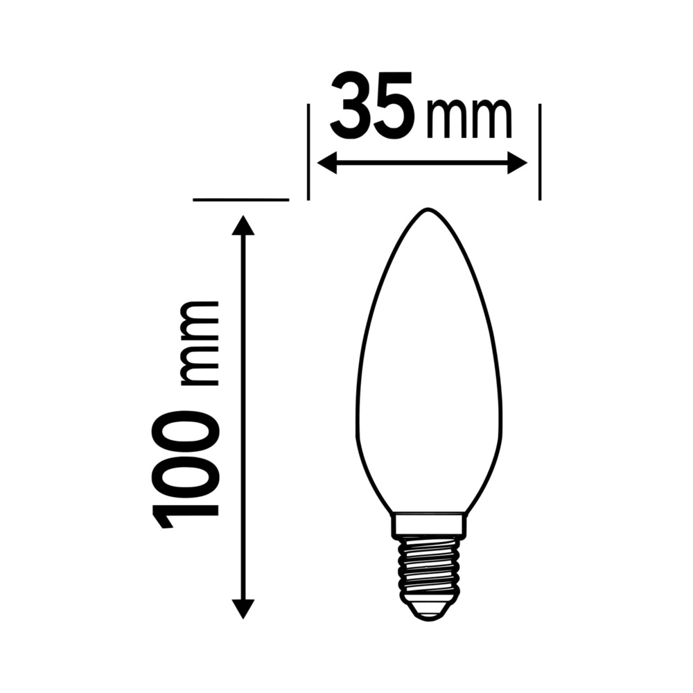 Osram LED Base Classic B 60 Filament, 5,5W, 806 lm, E14, kaltweiss, matt, 3-erPack
