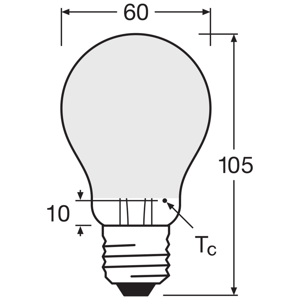 Osram LED Superstar Plus Classic A 100 Filament, 11 W, 1521 lm, E27, dimmbar, kaltweiß, matt