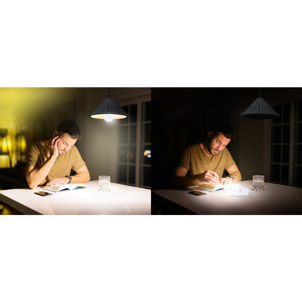 Osram LED Classic A 60 Rechargeable, 8 W, 806 lm, E27, kaltweiß, matt, Akku-Notlicht