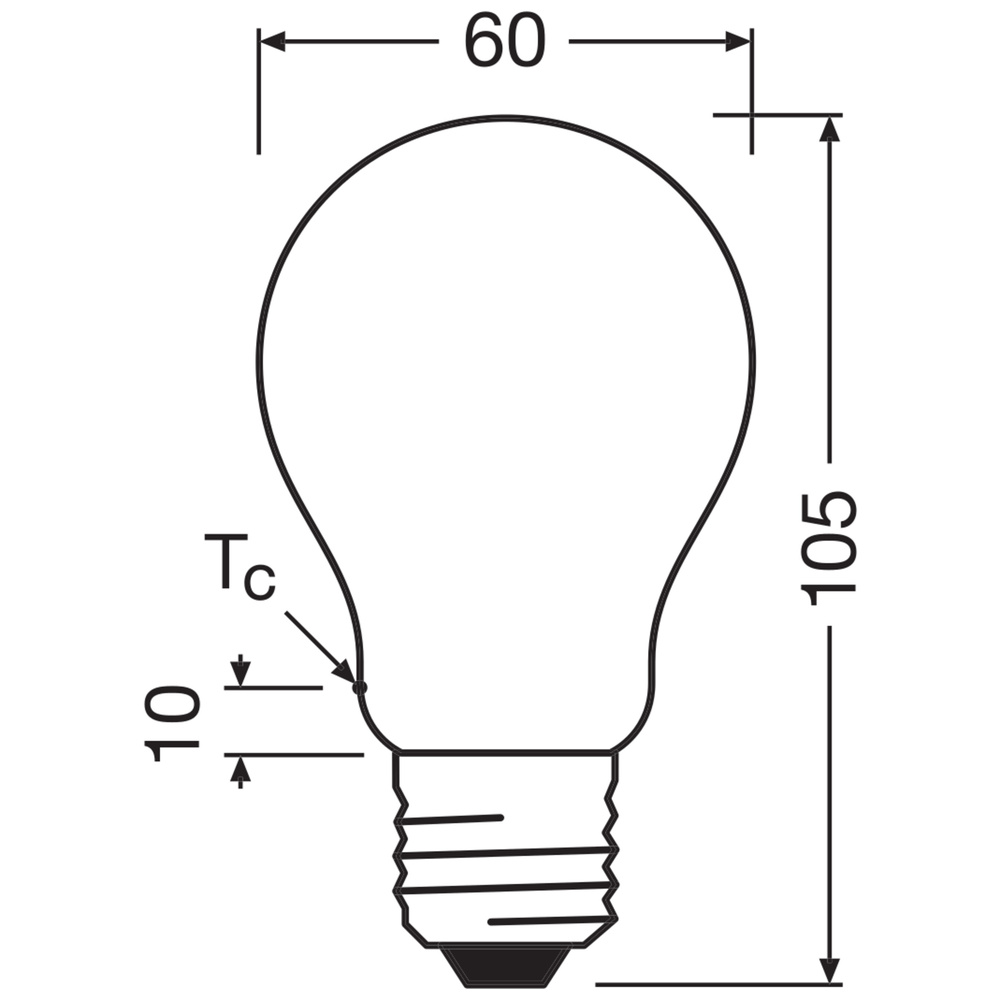 Osram LED Classic A 75, Filament, EEK A, 5 W, 1055 lm, E27, warmweiß, matt, 2er Pack