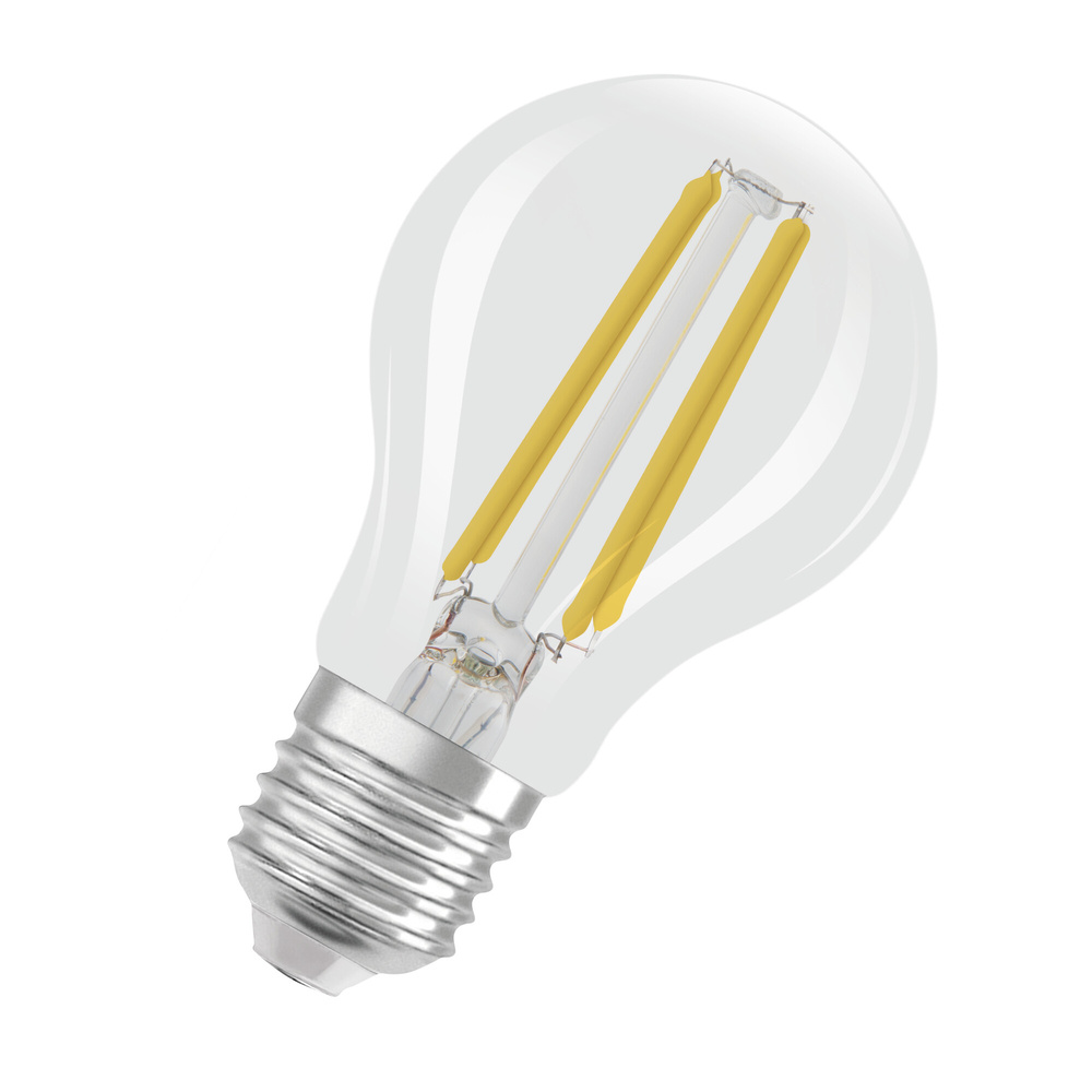 Osram LED Classic A 40, Filament, EEK A, 2,2 W, 470 lm, E27, kaltweiß, klar, 2er Pack