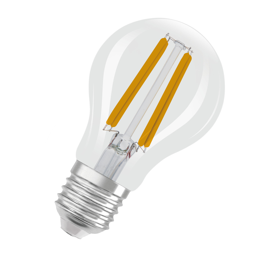Osram LED Classic A 75, Filament, EEK A, 5 W, 1055 lm, E27, kaltweiß, klar, 2er Pack