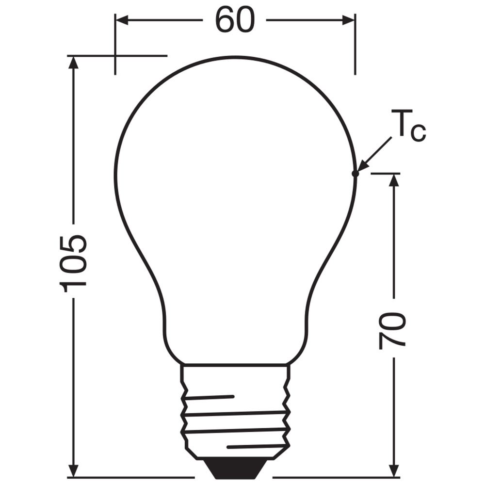 Osram LED Classic A 75, Filament, EEK A, 5 W, 1055 lm, E27, kaltweiß, matt, 2er Pack