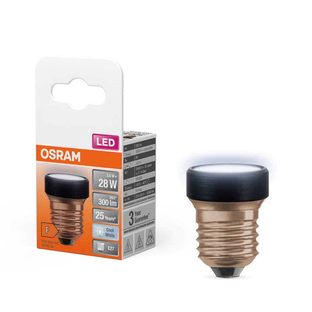 Osram Ultrakompakte Designlampe LED STAR FLAT 28 Non-DIM, 3,5 W, 300 lm, E27, 4000 K