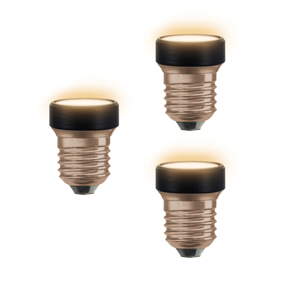 Osram Ultrakompakte Designlampe LED STAR FLAT 28, 3,5 W, 300 lm, E27, 2700 K, matt, 3er Set