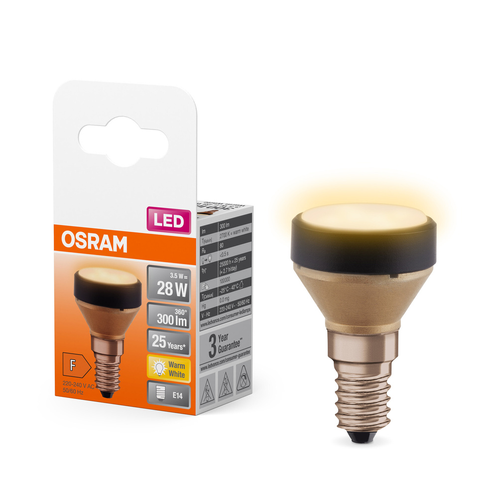 Osram  Ultrakompakte Designlampe LED STAR FLAT 28, 3,5 W, 300 lm, E14, 2700 K, matt
