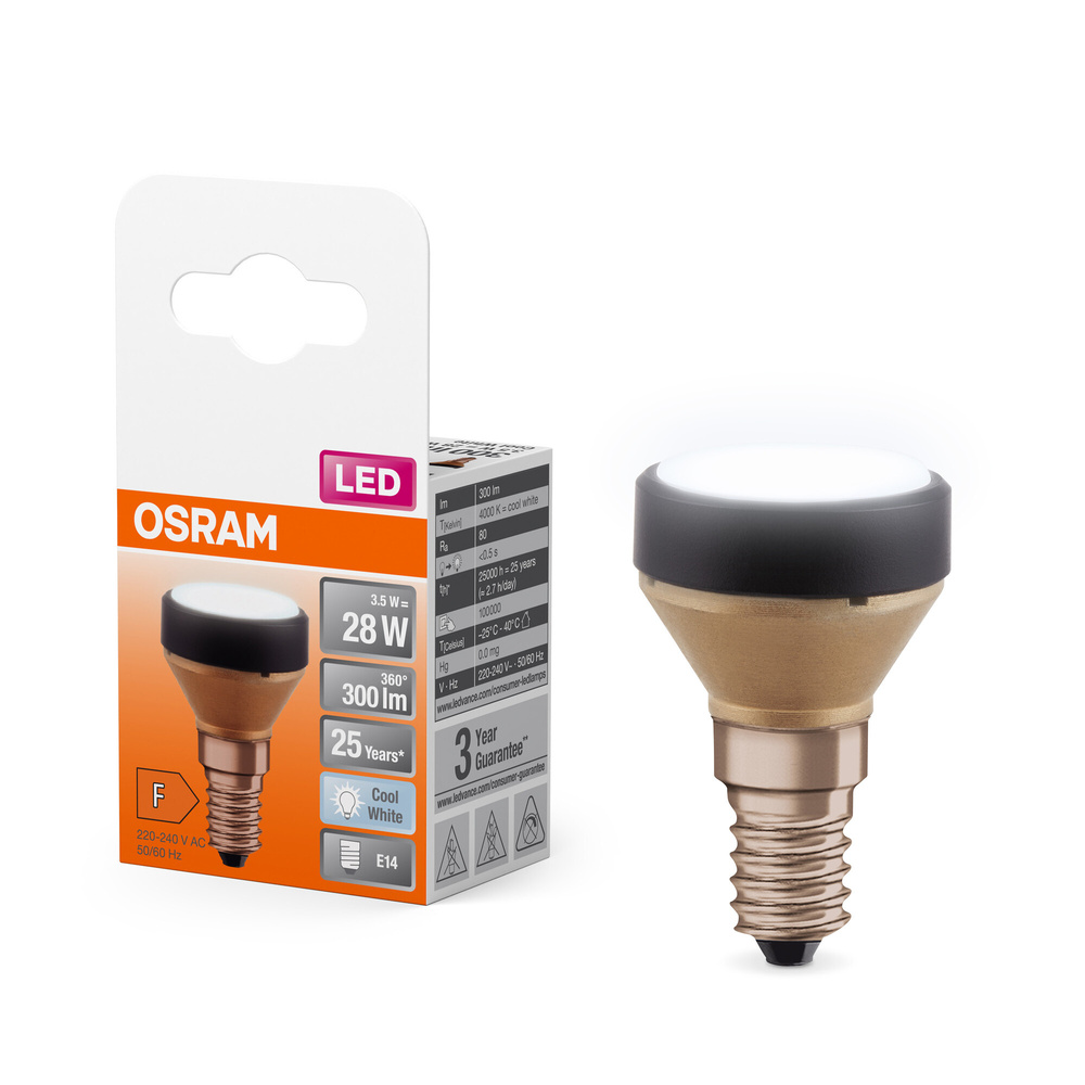 Osram Ultrakompakte Designlampe LED STAR FLAT 28, 3,5 W, 300 lm, E14, 4000 K, matt