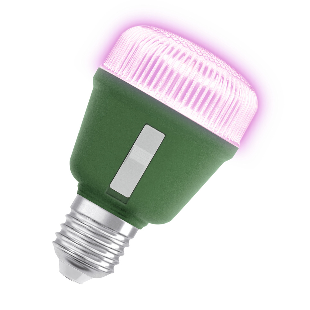 Osram 3-Lichtspektrum-Pflanzenlampe, 10 W, 330 lm, E27, klar, LED STAR GROW T 60