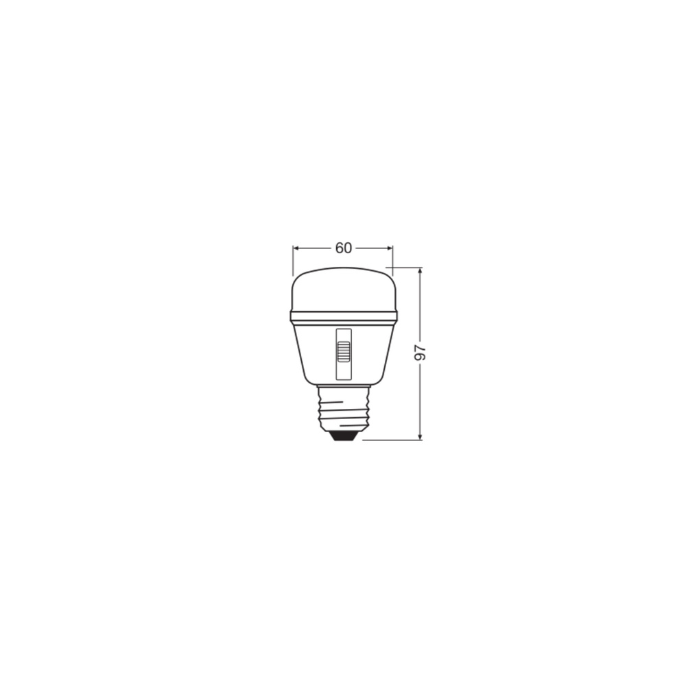 Osram 3-Lichtspektrum-Pflanzenlampe, 10 W, 330 lm, E27, klar, LED STAR GROW T 60