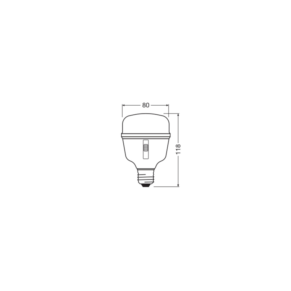 Osram 3-Lichtspektrum-Pflanzenlampe, 20 W, 650 lm, E27, klar,  LED STAR GROW T 80
