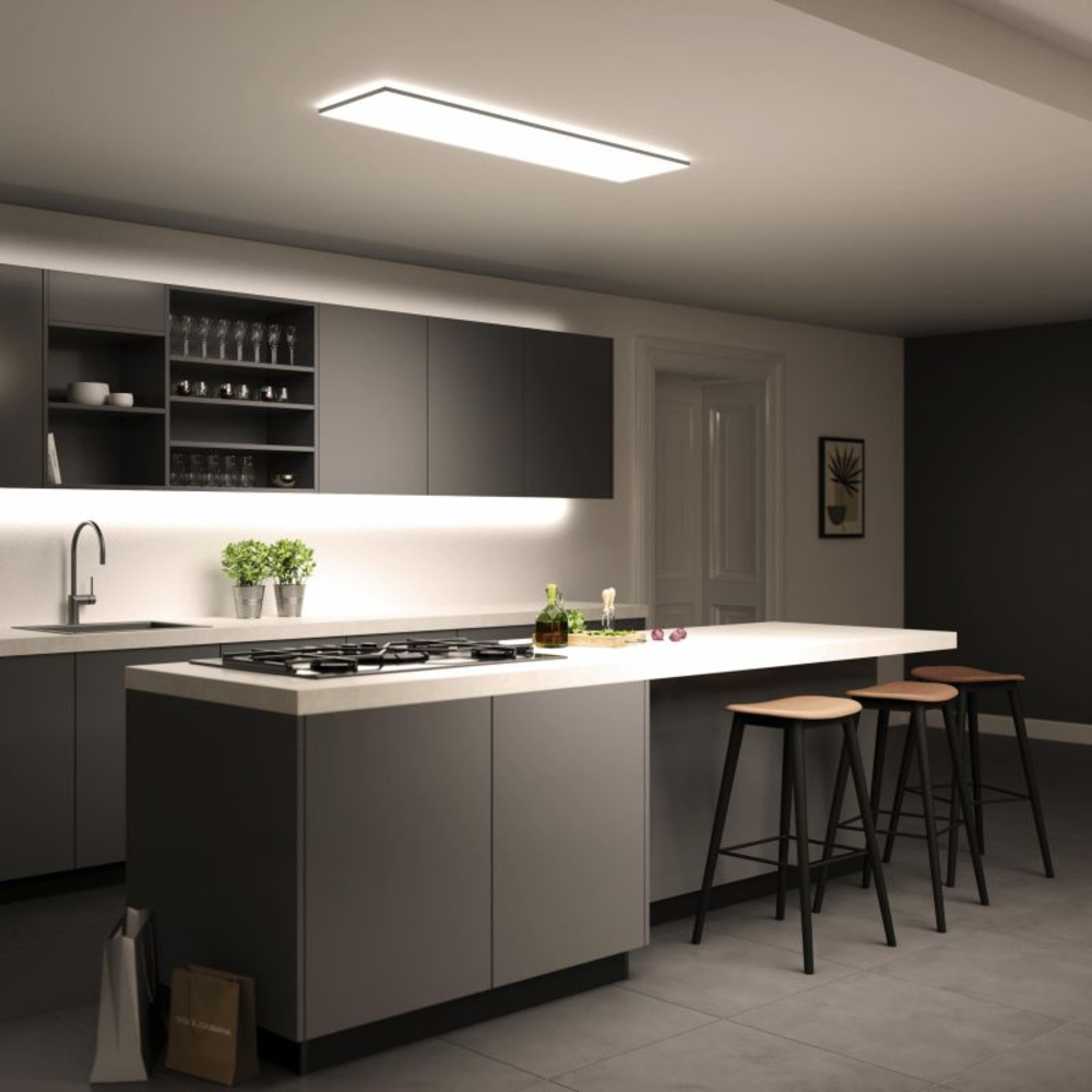 tint Smart Home LED-Panel Aris black, white+color, 120x30 cm, Zigbee, Bluetooth