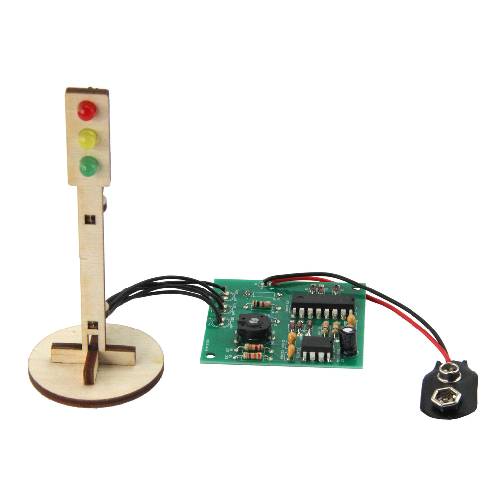 SOL-EXPERT Elektronische Ampel Lötbausatz, Modellbau, LED-Steuerung