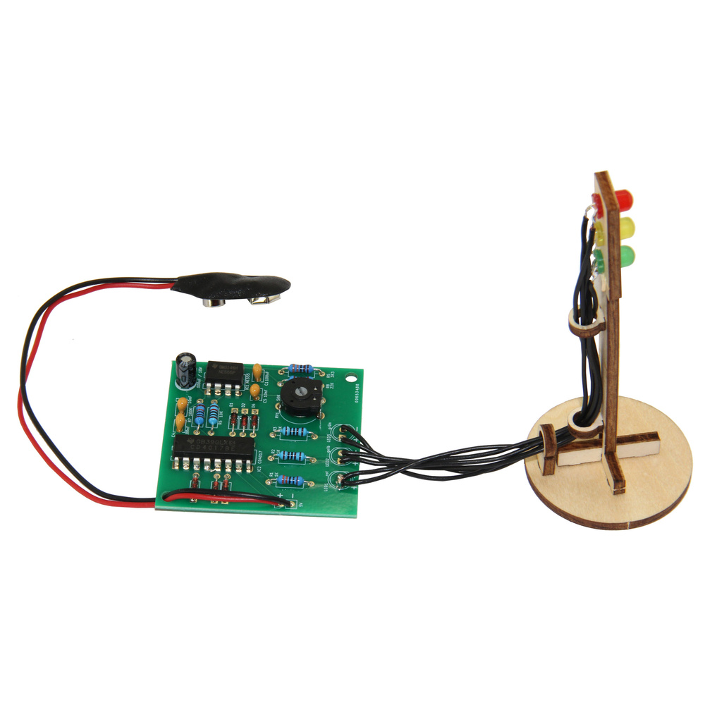 SOL-EXPERT Elektronische Ampel Lötbausatz, Modellbau, LED-Steuerung