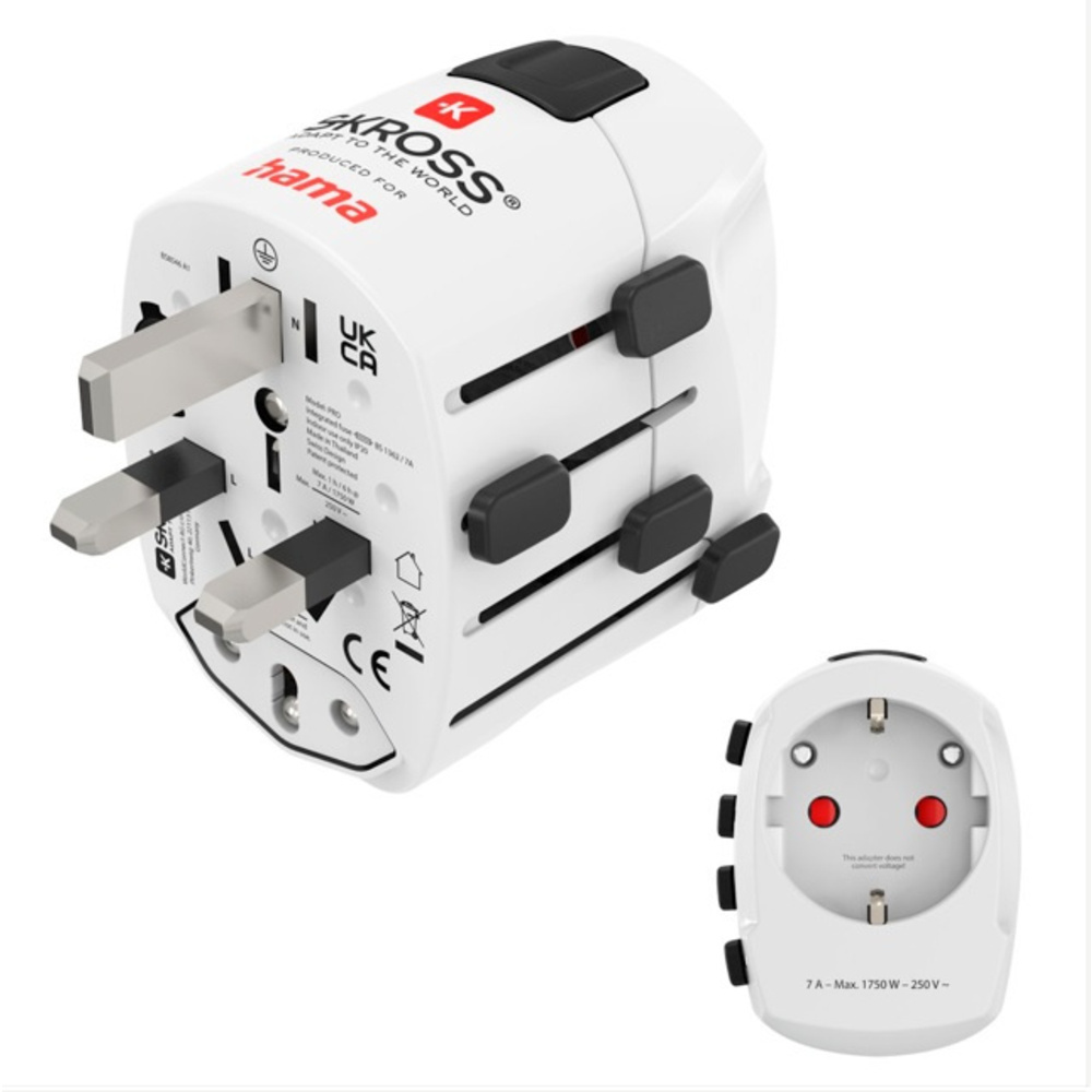 Weltreiseadapter "World Travel Pro", 3-polig