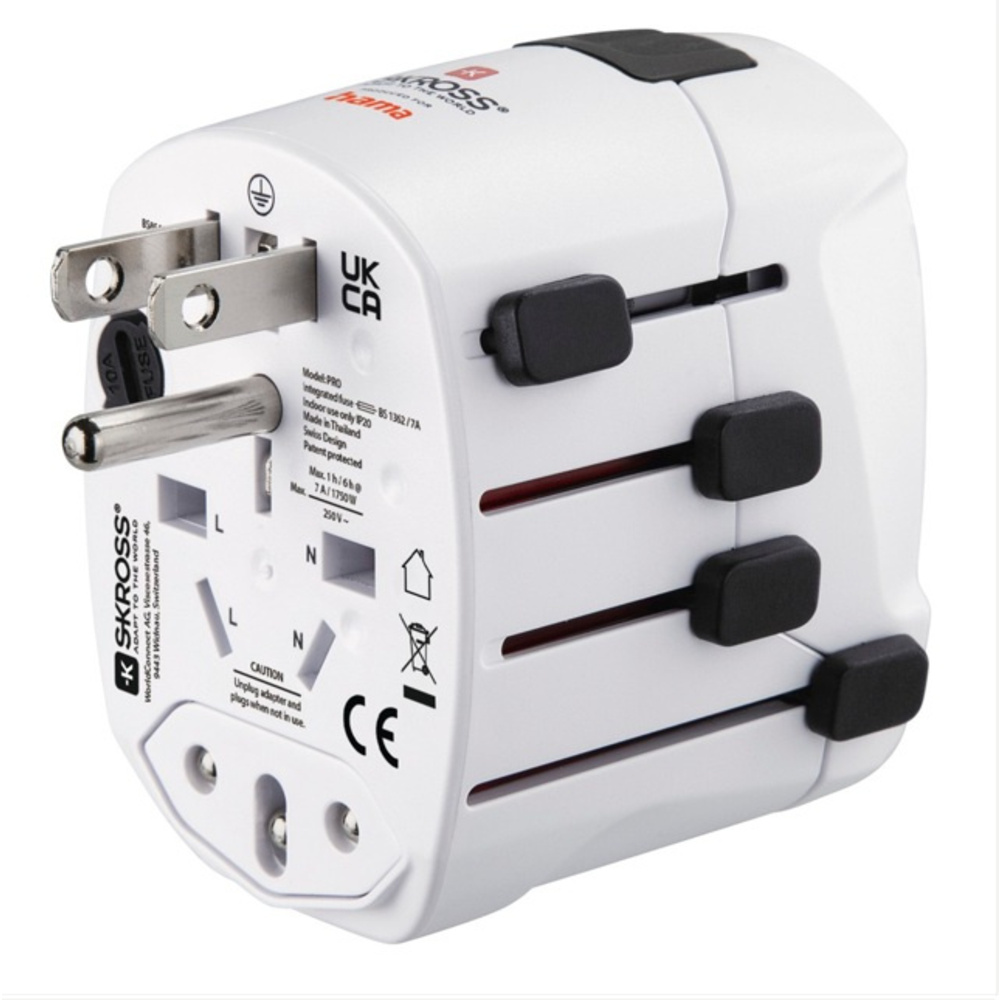Weltreiseadapter "World Travel Pro", 3-polig