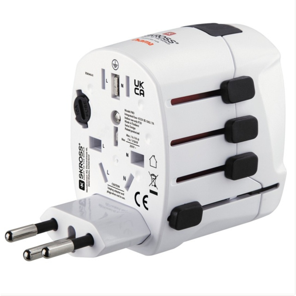 Weltreiseadapter "World Travel Pro", 3-polig