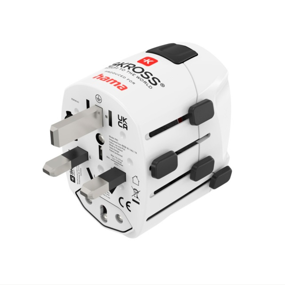 Weltreisestecker "World Travel Pro", 3-polig