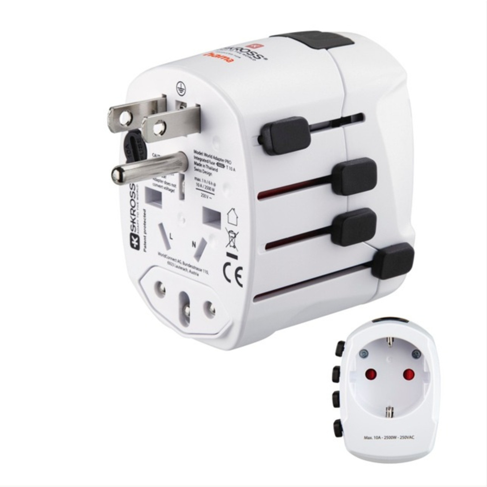 Weltreisestecker "World Travel Pro", 3-polig