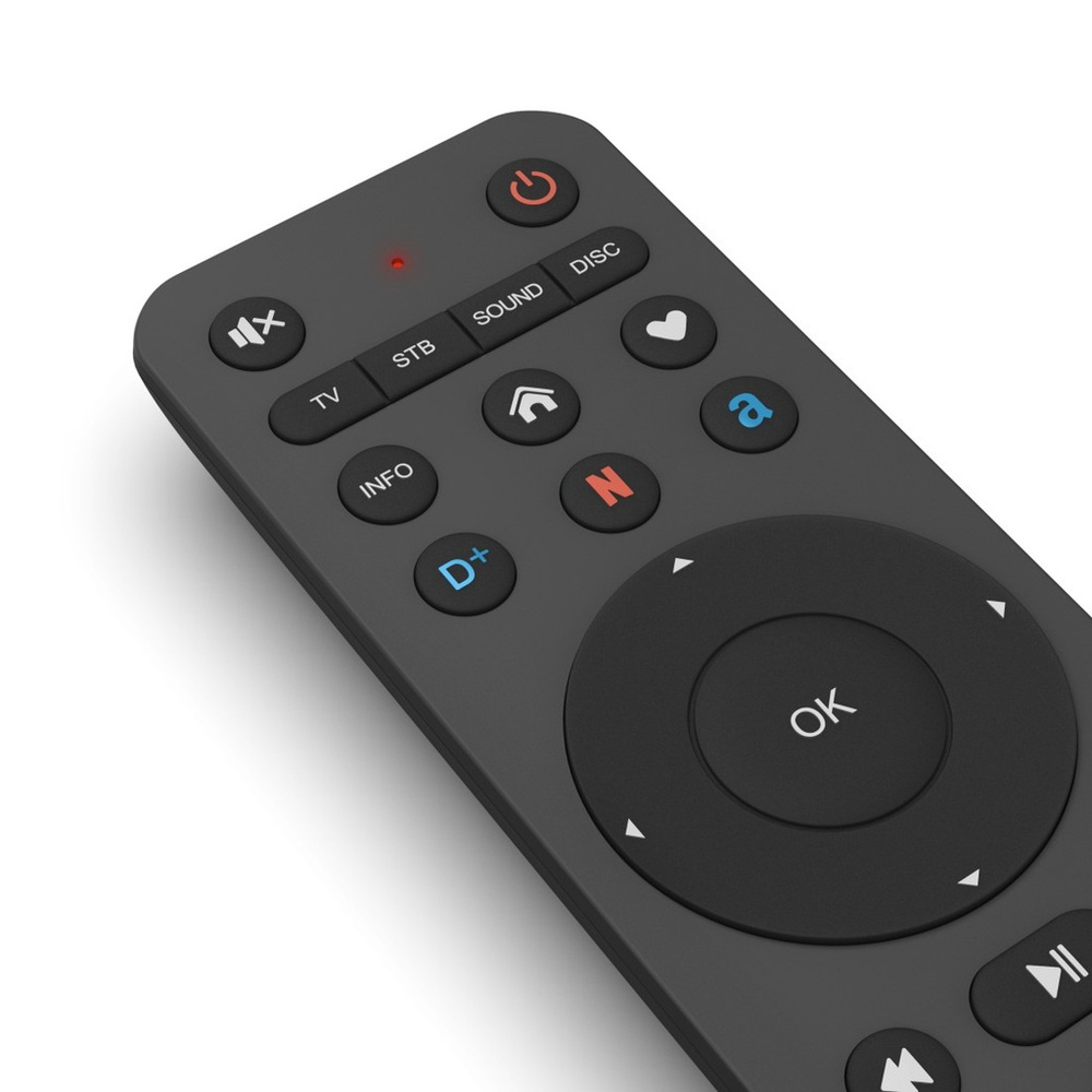 hama Universal-Fernbedienung TV, Infrarot, für 4 Geräte, lernfähig, App-Tasten