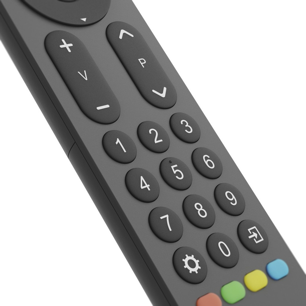 hama Universal-Fernbedienung TV, Infrarot, für 2 Geräte, große Tasten, lernfähig