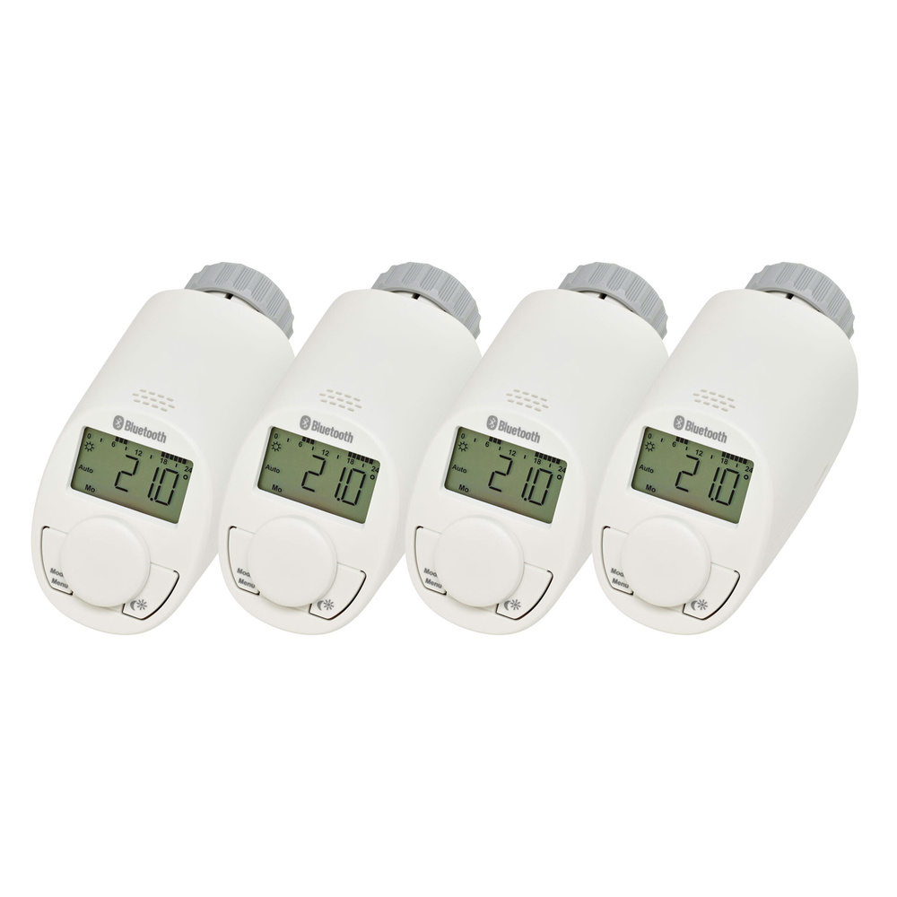 Eqiva 4er-Set BLUETOOTH Smart Heizkörperthermostat
