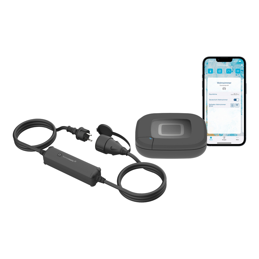 Homematic IP Smart Home Set Schalten - außen, Access Point 2 + Schalt-Mess-Kabel - außen