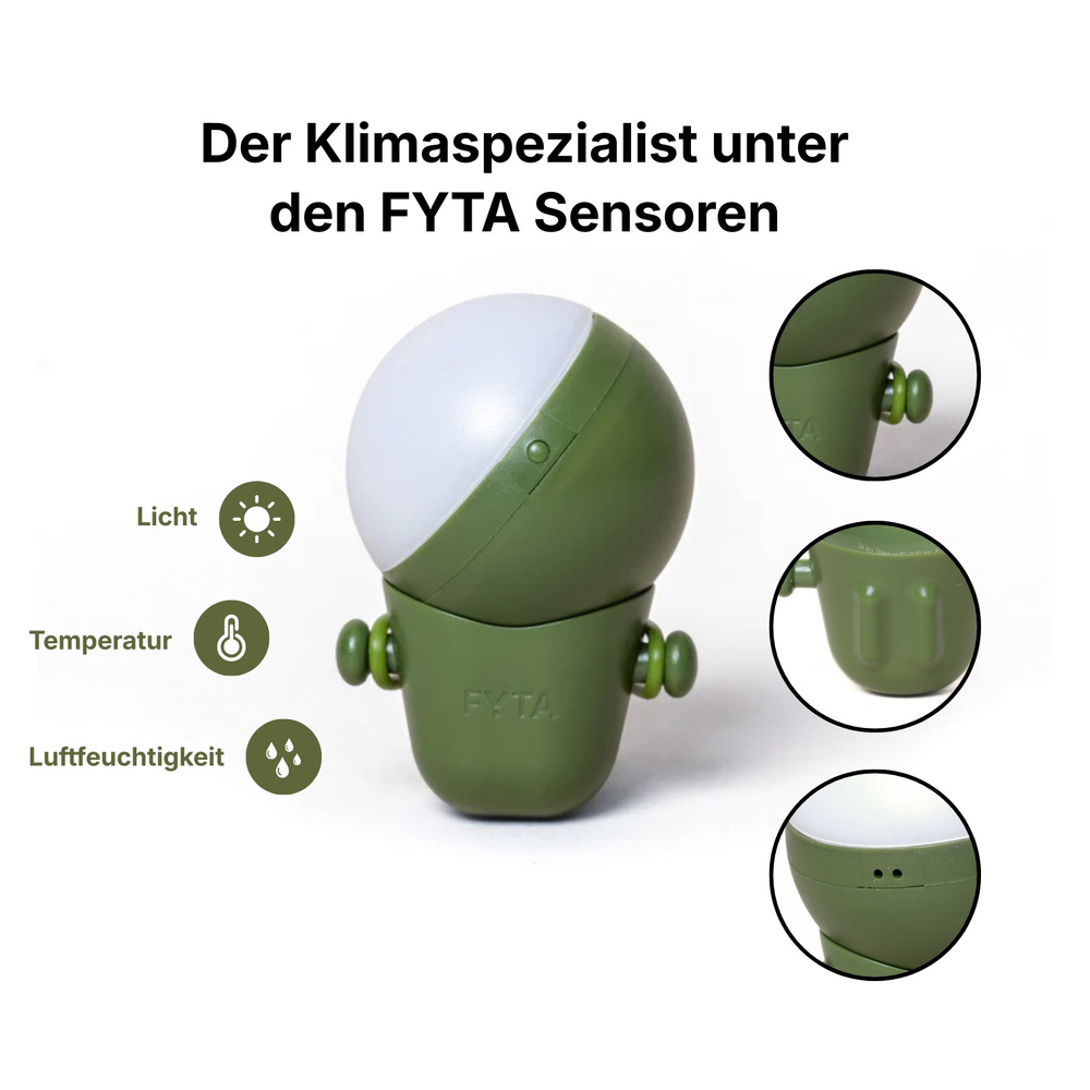 FYTA Sphere Klimasensor für Licht, Temperatur und Luftfeuchte | Smart Home