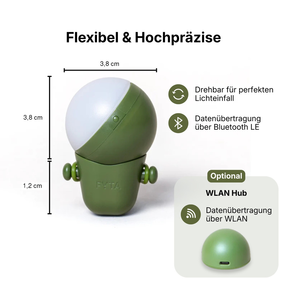 FYTA Sphere Klimasensor für Licht, Temperatur und Luftfeuchte | Smart Home