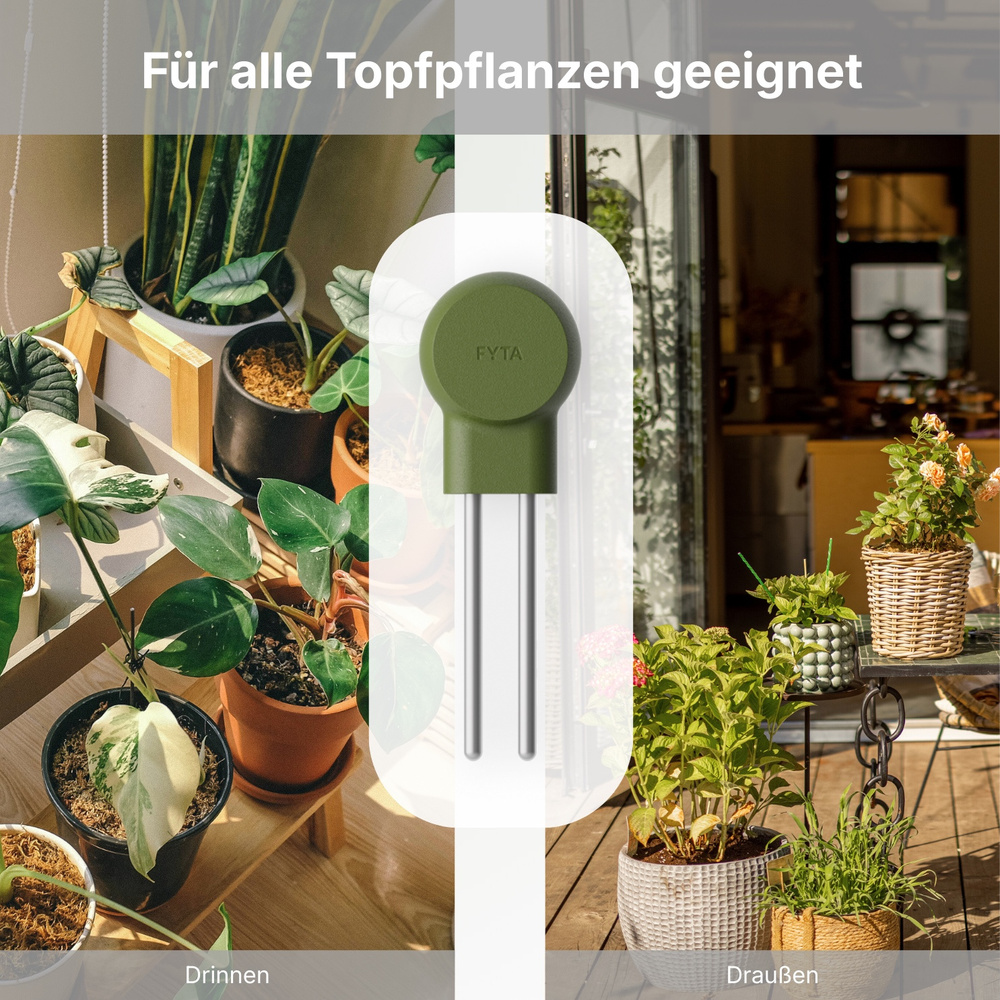 FYTA Mini 3er Set, Bluetooth Pflanzensensoren | Smart Home