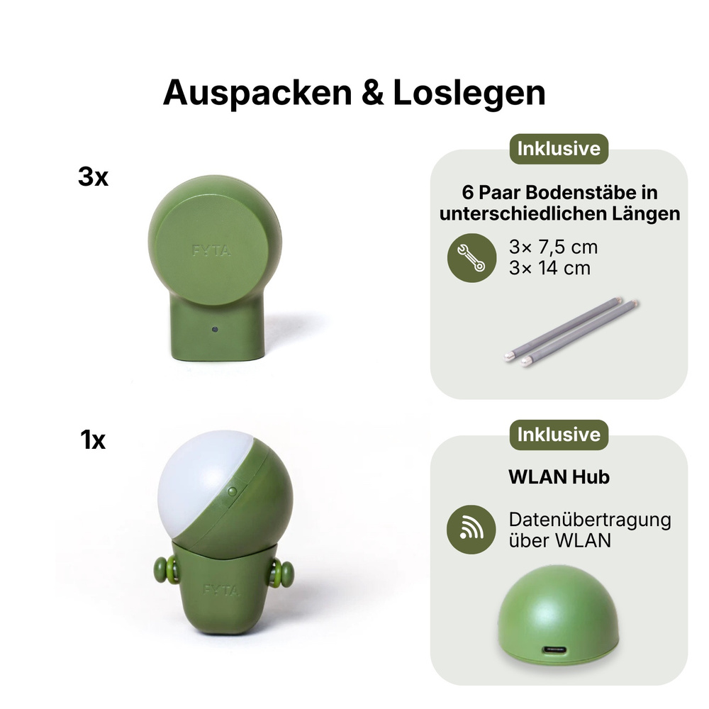 FYTA Grow Set, Pflanzensensor-Komplettset | Smart Home