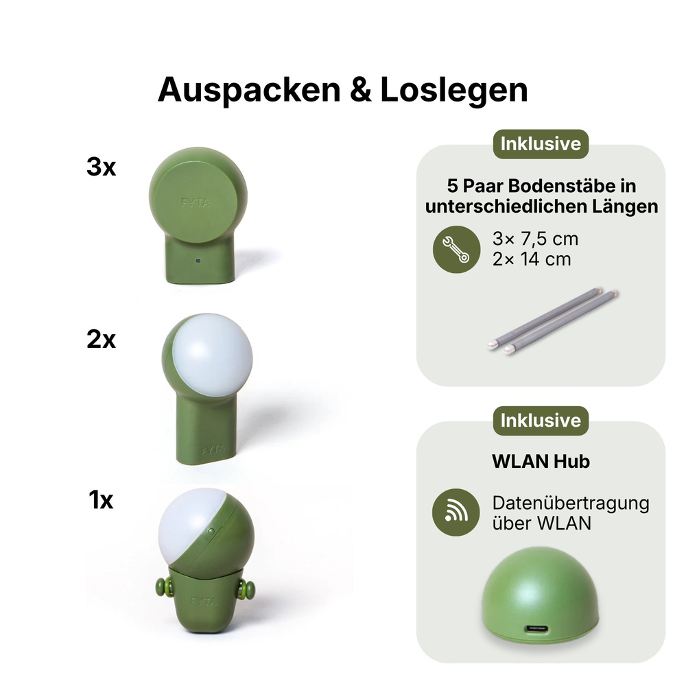FYTA Grove Set, Pflanzensensor-Komplettsystem | Smart Home