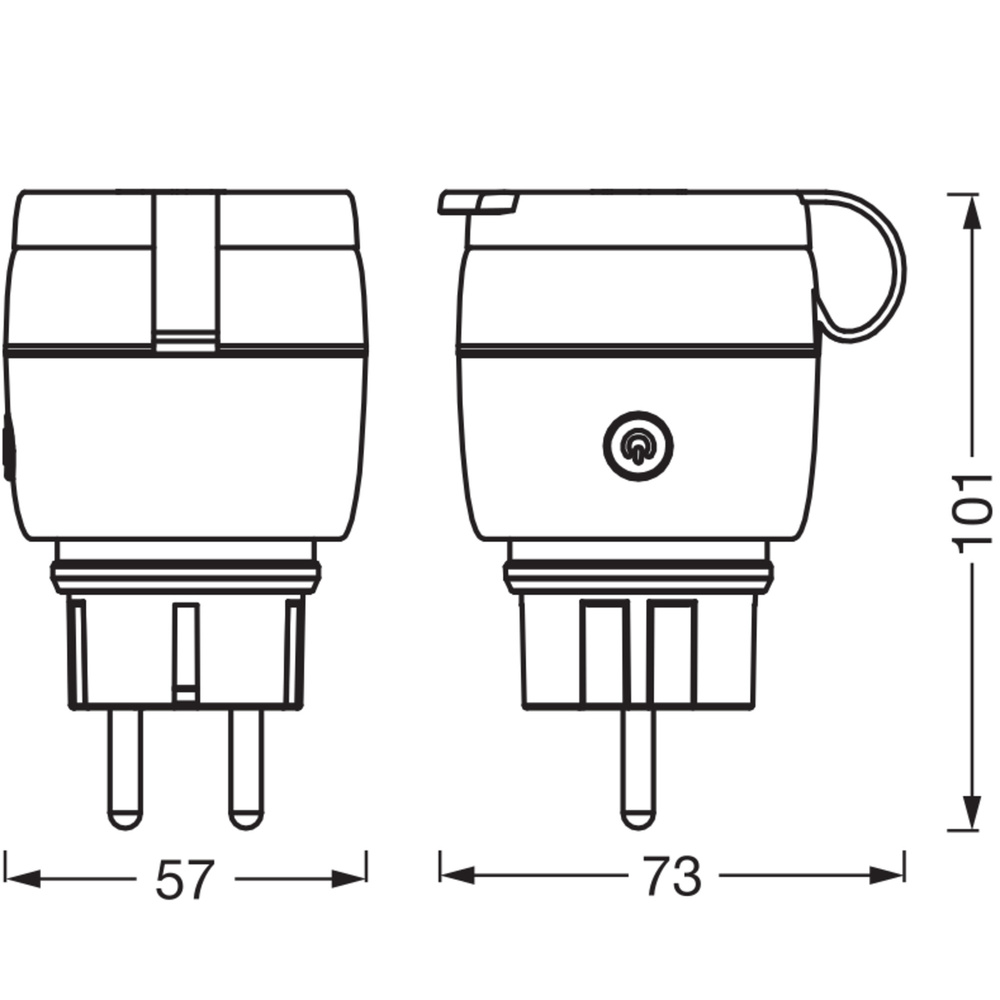 SMART+ Smart Home Outdoor Plug mit Energiemessung,  WLAN, Matter