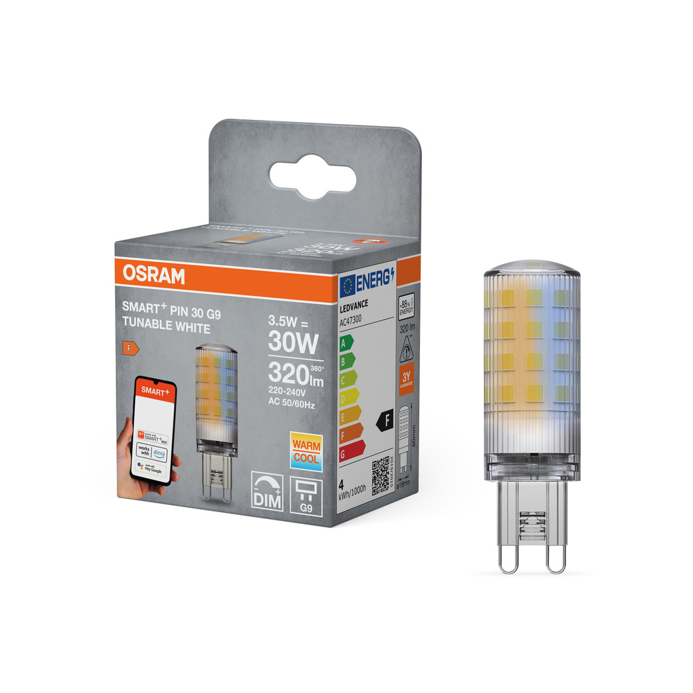 SMART+ Smart Home G9 Leuchtmittel, WLAN, 3,5W, Tunable White, G9, 230V
