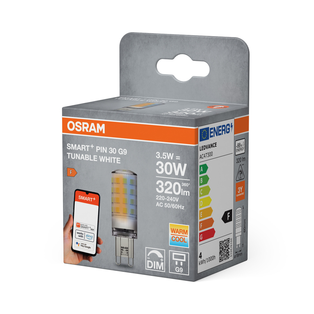 SMART+ Smart Home G9 Leuchtmittel, WLAN, 3,5W, Tunable White, G9, 230V