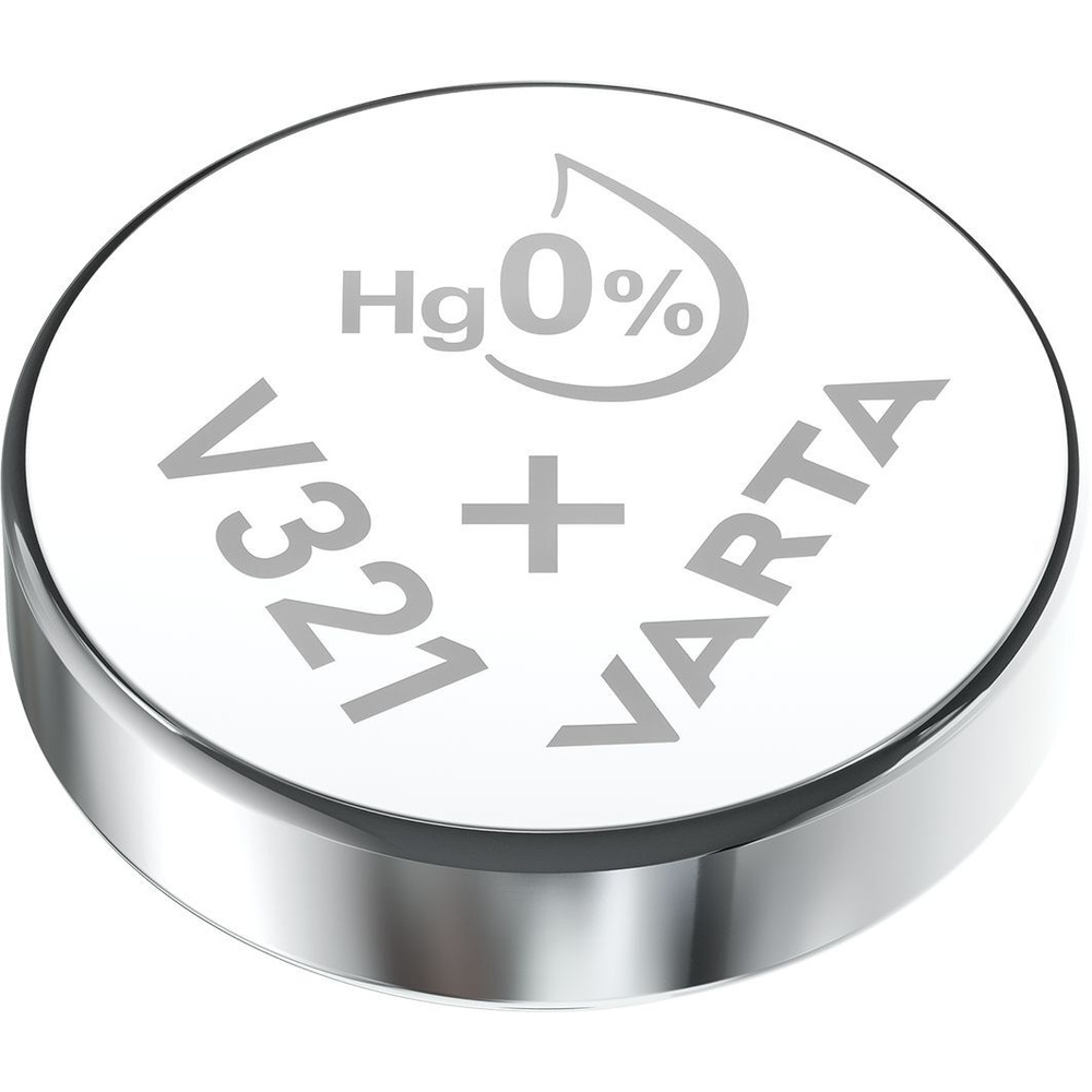 VARTA Silberoxid-Knopfzelle V321/SR65, 1,55 V, 15 mAh