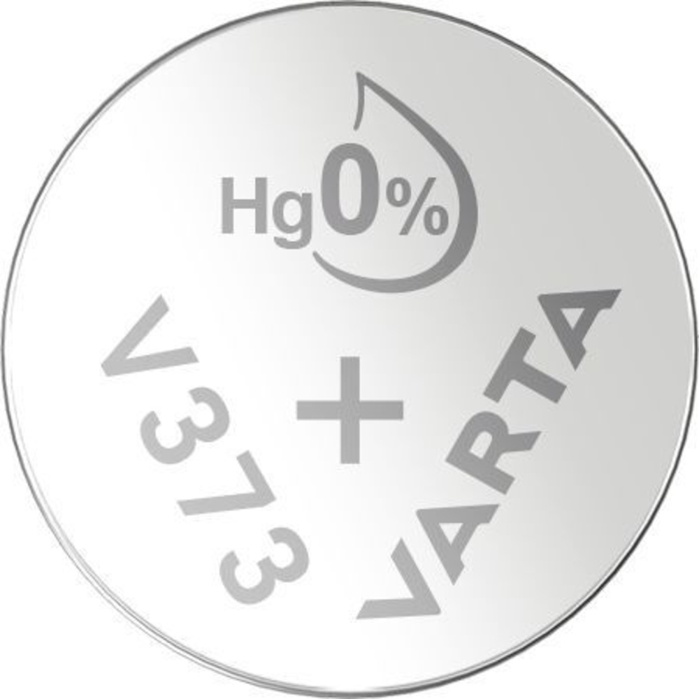VARTA Silberoxid-Knopfzelle V373/SR68, 1,55 V, 23 mAh